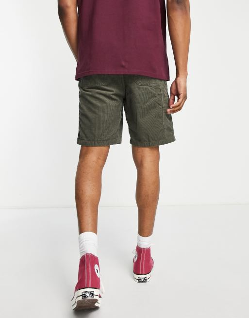 Carhartt WIP - Flint - Timmermansshort van corduroy in groen, 2 van 4