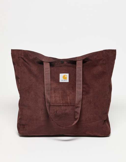 Carhartt WIP - Flint - Tote van corduroy in bruin