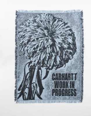 Carhartt WIP floral printed blanket in grey φωτογραφία