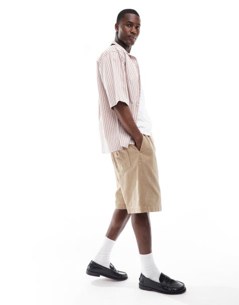 Carhartt WIP floyd overdyed jort in beige - view 1