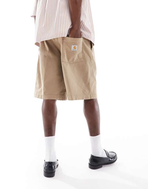Carhartt WIP floyd overdyed jort in beige, 4 of 5
