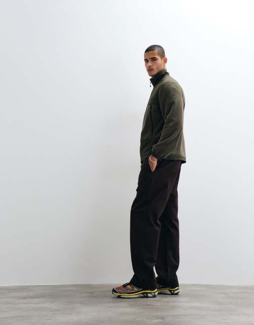 Carhartt WIP floyd wide leg trackies in brown, 4 of 5