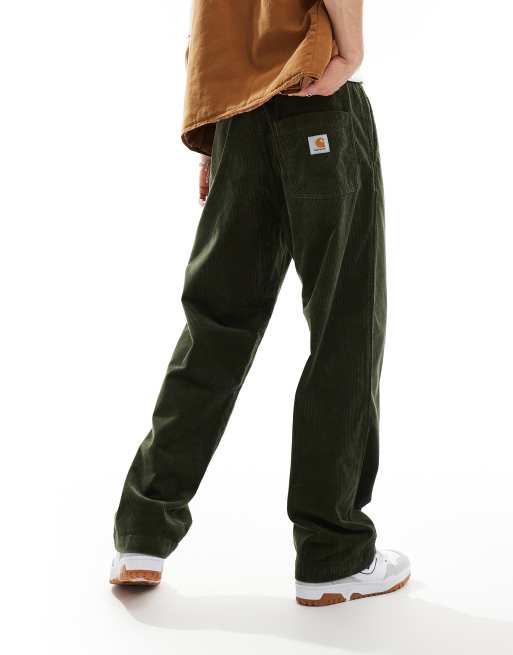 Carhartt WIP - Floyde - Grønne fløjlsbukser med afslappet pasform, 2 af 5