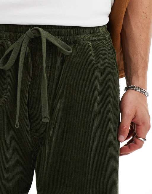 Carhartt WIP - Floyde - Grønne fløjlsbukser med afslappet pasform, 5 af 5