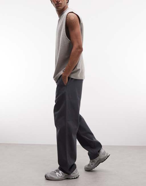 Carhartt WIP - Floyde - Pantalon décontracté avec taille élastique à cordon de serrage - Anthracite, 2 de 5