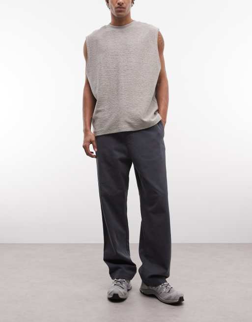 Carhartt WIP - Floyde - Pantalon décontracté avec taille élastique à cordon de serrage - Anthracite, 3 de 5