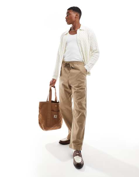 Carhartt WIP - Floyde - Pantaloni comodi beige - view 1