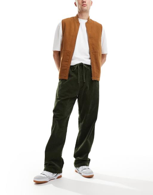 Carhartt WIP Floyde relaxed fit cord pants in green