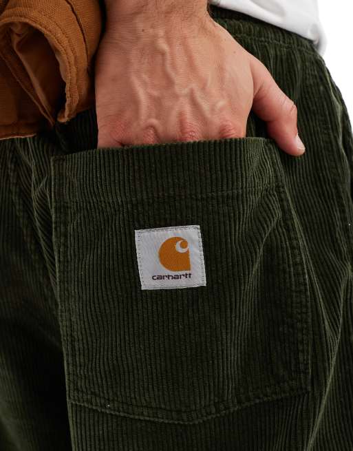 Carhartt WIP Floyde relaxed fit cord pants in green, 3 of 5