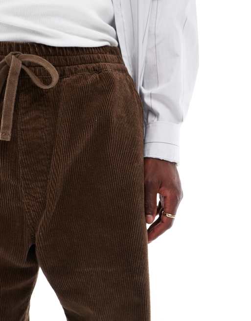 Carhartt WIP floyde relaxed fit cord trousers in brown, 5 of 5