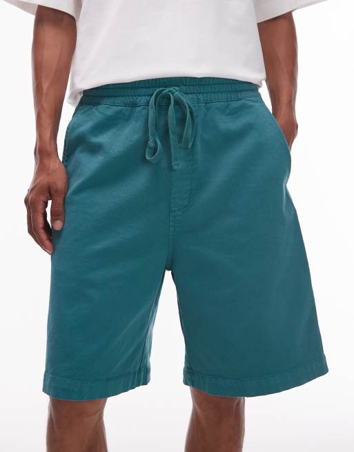 Carhartt WIP Floyde relaxed fit shorts in green, 4 of 5