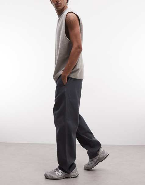 Carhartt WIP floyde relaxed fit trousers in charcoal - view 1
