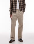 [Carhartt WIP] Carhartt WIP Floyde relaxed pull on pants in beige-Neutral W27-28 BEIGE