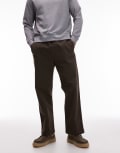 [Carhartt WIP] Carhartt WIP Floyde relaxed pull on pants in brown W36-38 BROWN