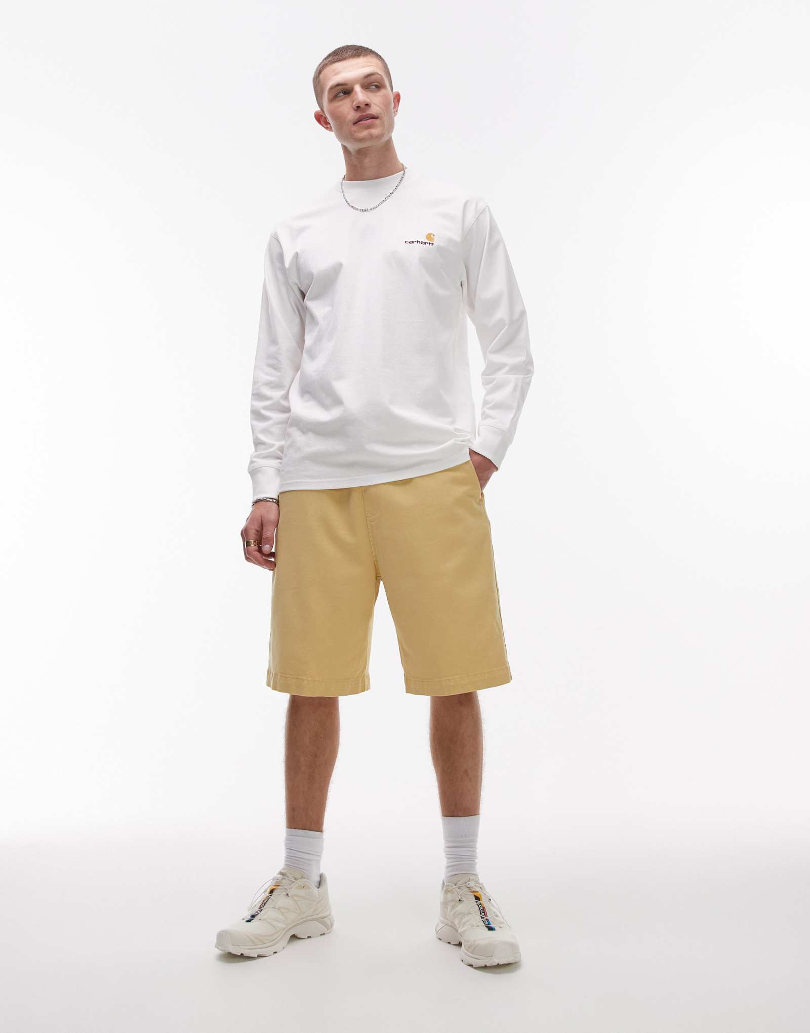 Шорты Carhartt WIP Floyde желтого цвета
