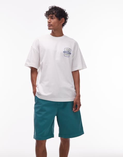 Carhartt WIP – Floyde – Zielone szorty o luźnym kroju - view 1