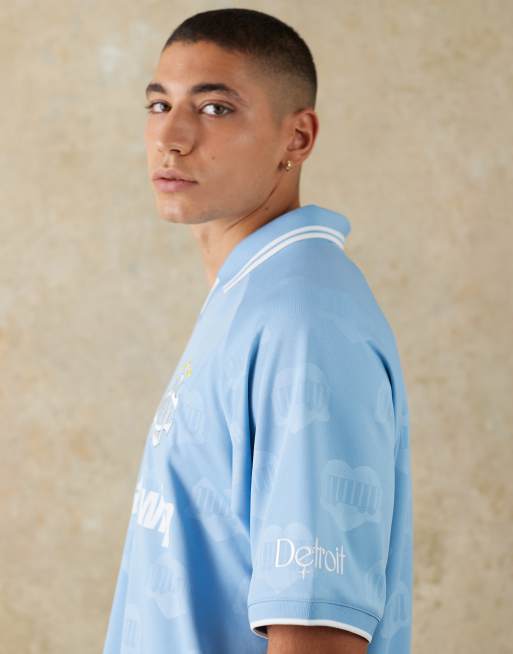 Carhartt WIP - Football - T-shirt azzurra, 2 di 5