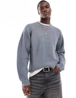 Carhartt WIP forth dove knitted jumper in grey φωτογραφία