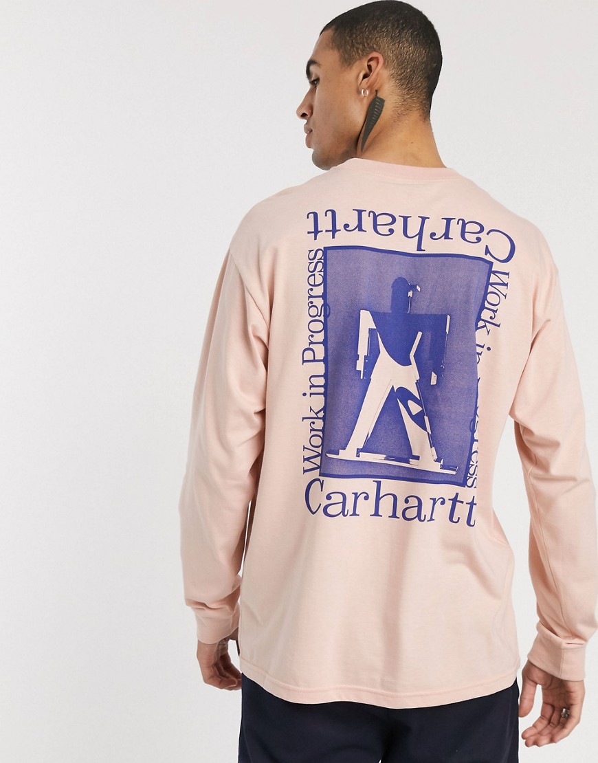 Carhartt WIP - Foundation - Top a maniche lunghe rosa
