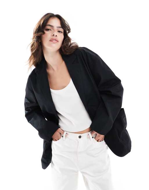 Carhartt WIP - Franky - Ruimvallende blazer in zwart