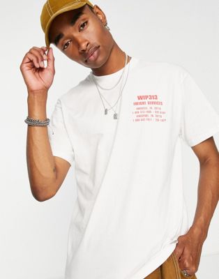 Carhartt WIP freight services t-shirt in white
