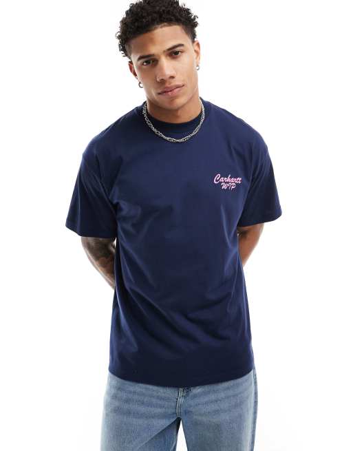 Carhartt WIP friendship graphic t-shirt in navy, 2 of 4