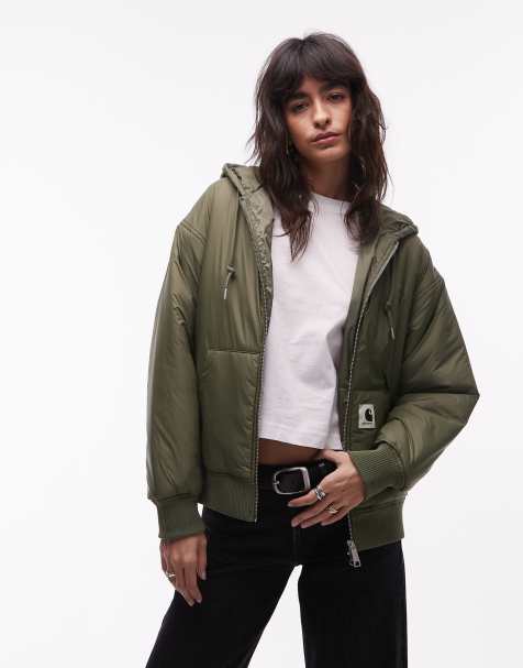 Carhartt WIP gadd hooded jacket in green