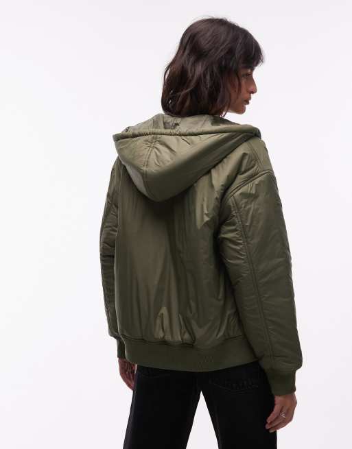 Carhartt WIP – Gadd – Zielona kurtka z kapturem, 2 z 4