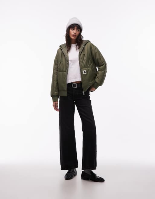 Carhartt WIP – Gadd – Zielona kurtka z kapturem, 4 z 4