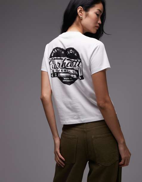 Carhartt WIP - Garble - T-shirt bianca e nera con stampa - view 1
