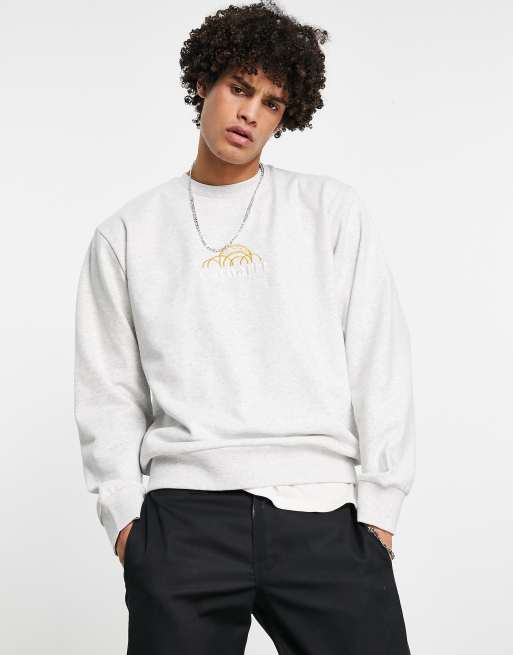 Carhartt WIP geo script sweatshirt in gray | ASOS