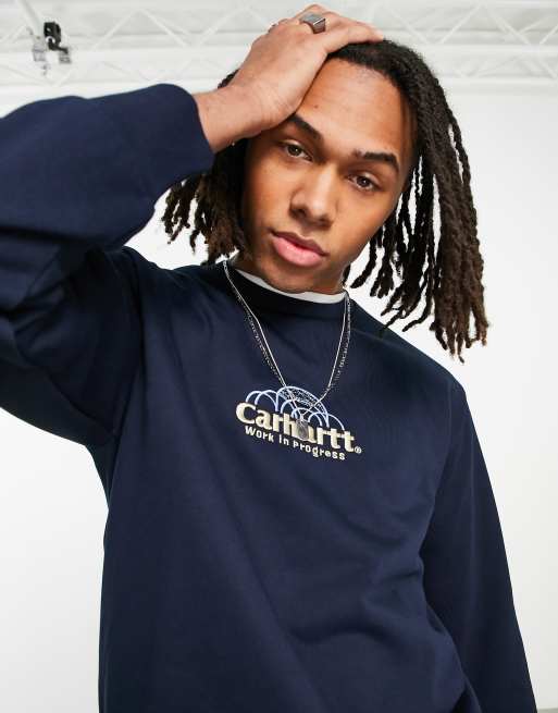 Carhartt sweatshirt clearance navy