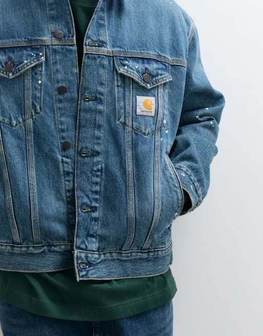 Carhartt WIP giacca di jeans Helston blu, 5 di 5