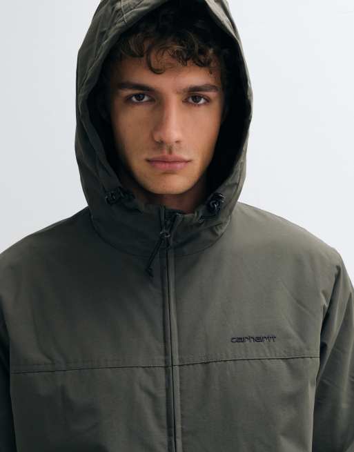 Carhartt WIP giacca Sail con cappuccio e chiusura con zip, color kaki, 2 di 5