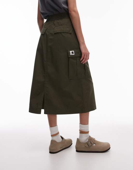 Carhartt WIP - Gonna cargo kaki, 3 di 5