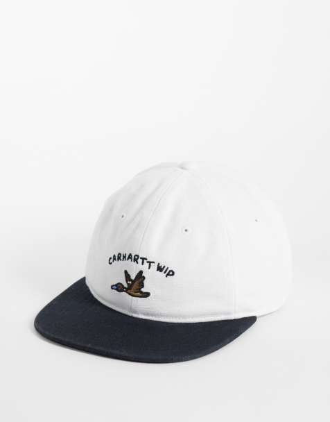 Carhartt WIP - gorra con logo Animated Ducks y visera en contraste en blanco y negro - view 1