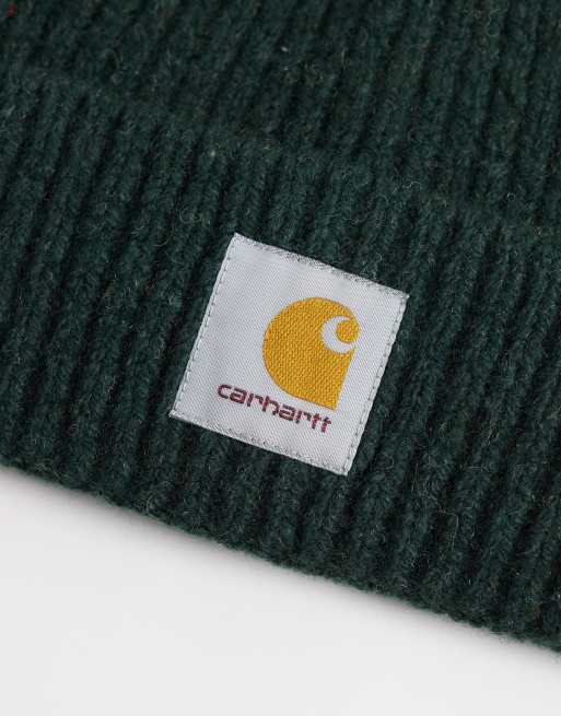 Carhartt WIP - gorro Anglistic en verde oscuro jaspeado, 3 de 3