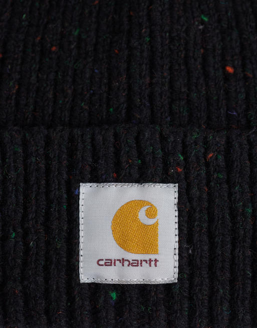 Carhartt WIP - gorro Anglistic negro jaspeado, 3 de 3