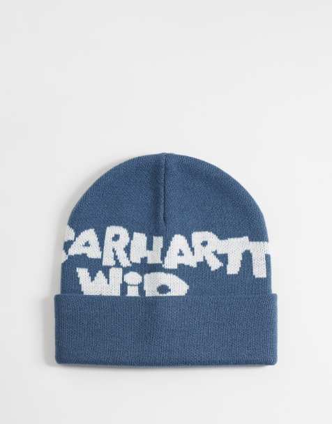 Carhartt WIP - gorro con logo grande recortado en azul - view 1