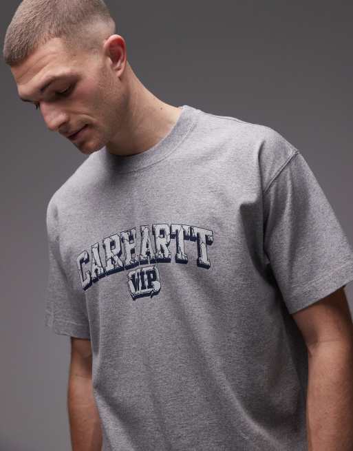 Carhartt WIP – Grå, kraftig t-shirt, 5 av 5