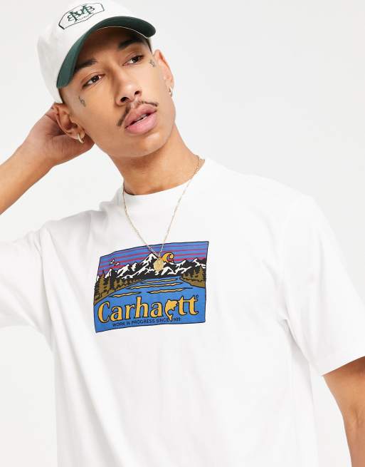 White carhartt t clearance shirt