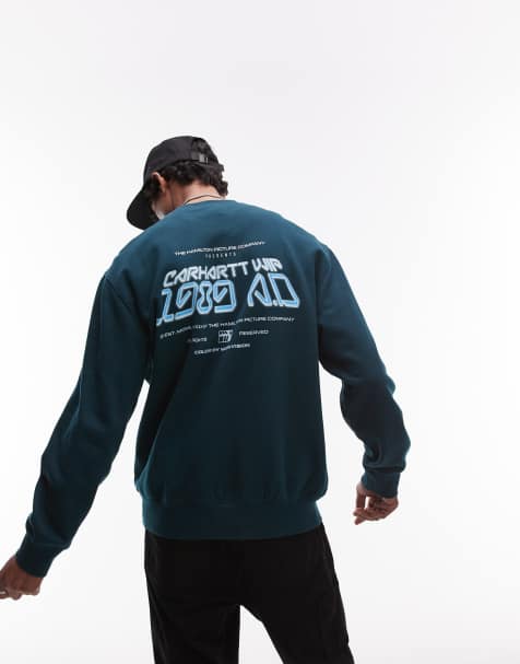Carhartt WIP greatest flicks sweatshirt in green - view 1