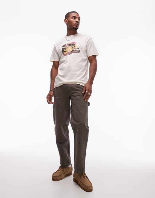 Carhartt WIP - Greatest Flicks - T-shirt beige a maniche corte, 4 di 4