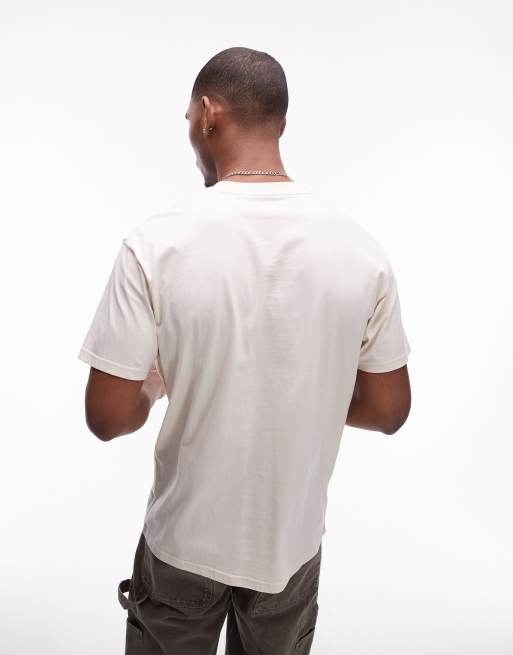 Carhartt WIP greatest flicks t-shirt in beige, 3 of 4