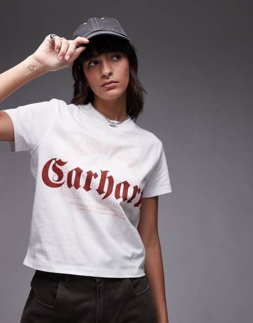Carhartt WIP – Greatest Hits – Vit, kortärmad t-shirt 