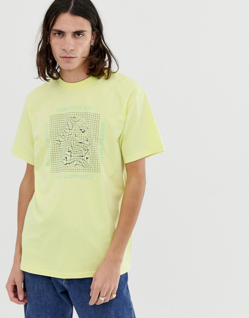 Carhartt WIP – Grid C – Gul, kortärmad t-shirt