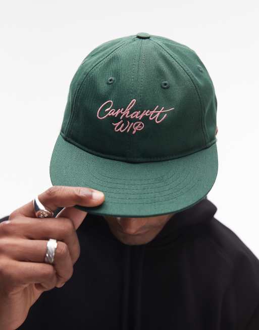 Carhartt WIP - Grøn kasket med signaturlogo, 2 af 4