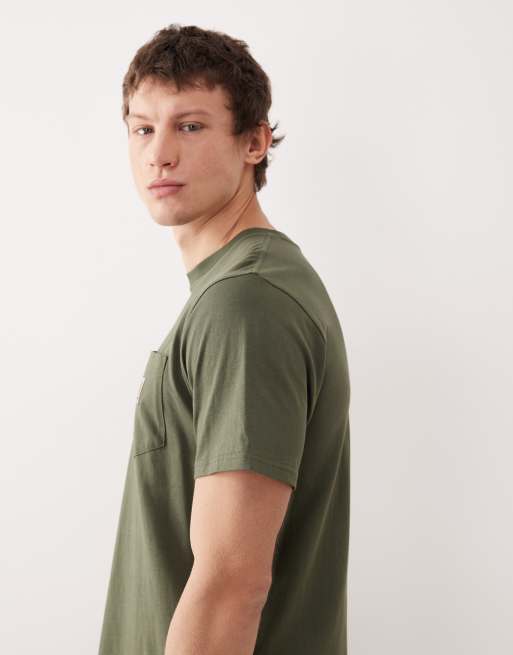 Carhartt WIP - Grøn T-shirt med korte ærmer og lommer, 4 af 5