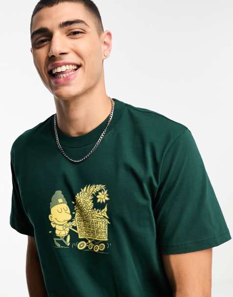 Carhartt WIP - Grøn T-shirt med shopper-print - view 1