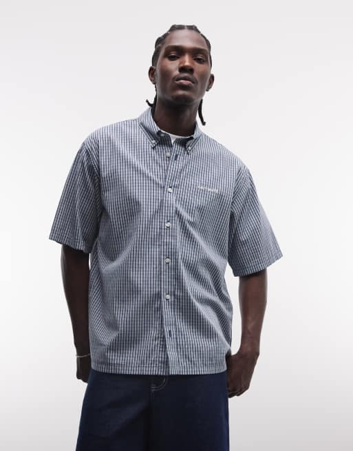 Carhartt WIP - Groff - Camicia blu a quadretti, 3 di 5